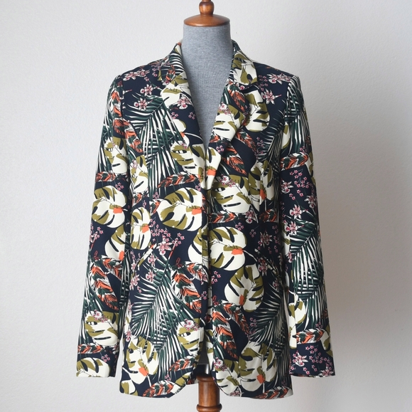Cynthia Rowley Jackets & Blazers - Cynthia Rowley Tropical Oversized Blazer Size XS